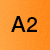 A2 - Mandarine orange (schwarzer Druck)